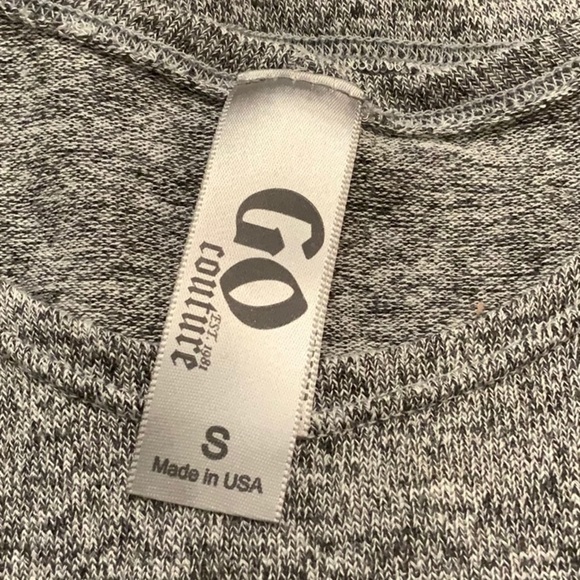go COUTURE tie front, grey heather dress. Size S - Picture 3 of 4
